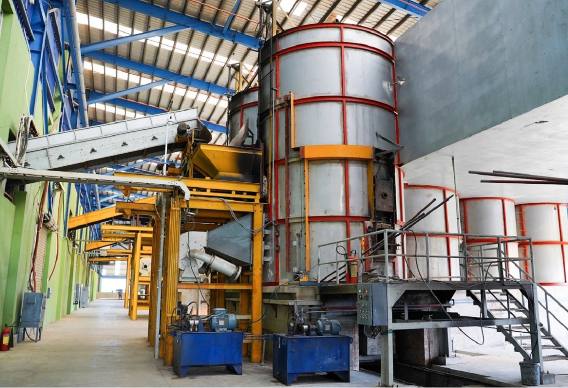Một cụm lò đốt của Nhà máy xử lý rác Phan Thiết. Ảnh: B.H