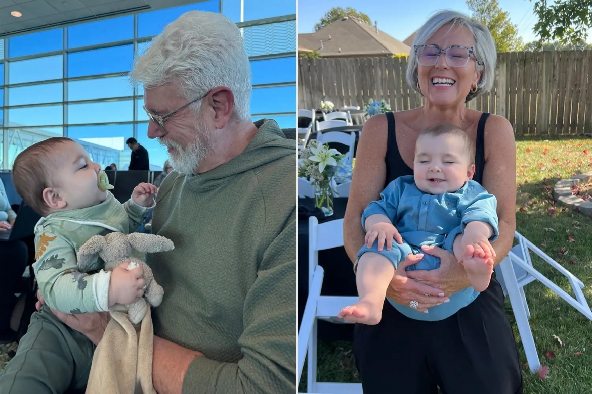 Dave và Krista Erdmann cùng cháu của họ. Ảnh Lauren Cannefax