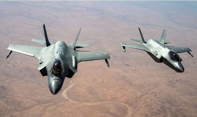 Tiêm kích F-35A Mỹ tại Trung Đông hôm 2/7. Ảnh: USAF