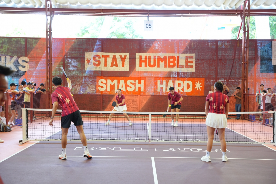 Các tay vợt pickleball hàng đầu Việt Nam tham gia trận đấu biểu diễn