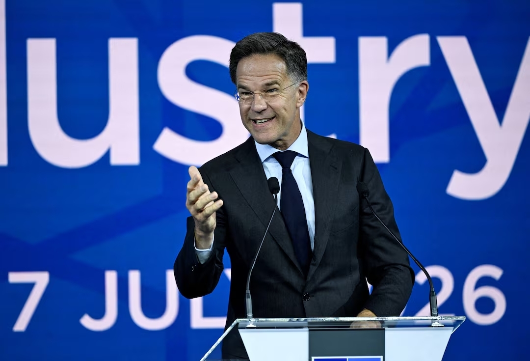 Bên cạnh máy bay radar, Tổng thư ký NATO Mark Rutte cũng công bố nhiều dự án hợp tác quốc phòng quy mô lớn khác - Ảnh: Reuters