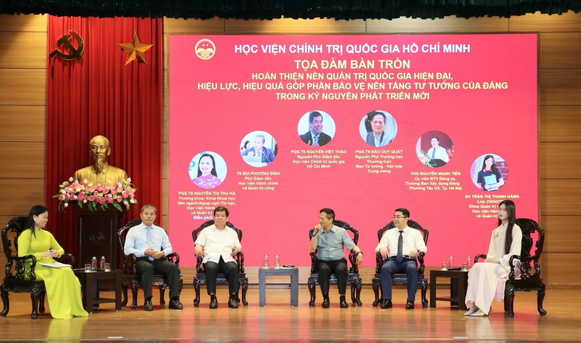 Các đại biểu tham gia tọa đàm. Ảnh Báo CAND