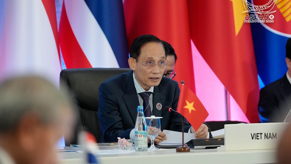 Ủy viên Bộ Chính trị, Bộ trưởng Bộ Ngoại giao Lê Hoài Trung (Ảnh: BTC ASEAN)