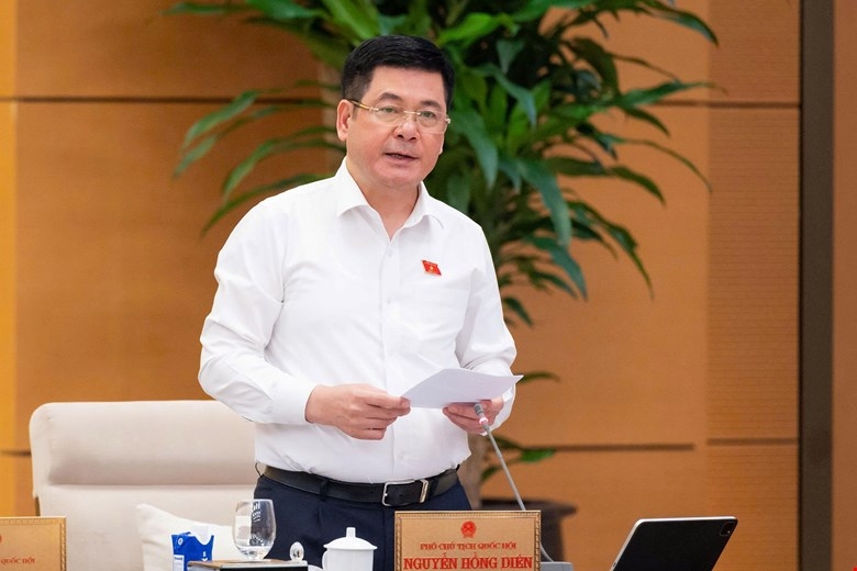 Phó Chủ tịch Quốc hội Nguyễn Hồng Diên điều hành phiên làm việc. Ảnh: Quốc hội