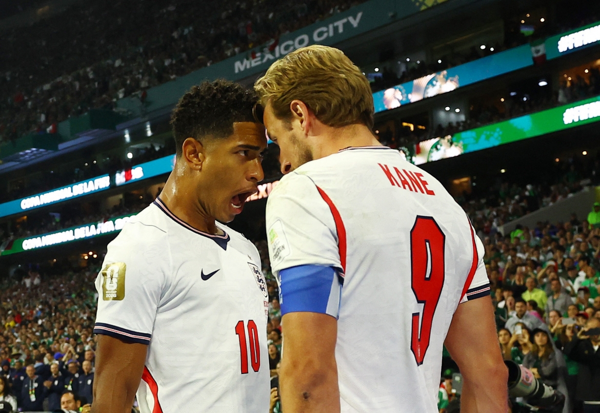 Harry Kane và Jude Bellingham liên tục tỏa sáng cho Tam Sư (Ảnh: Reuters).
