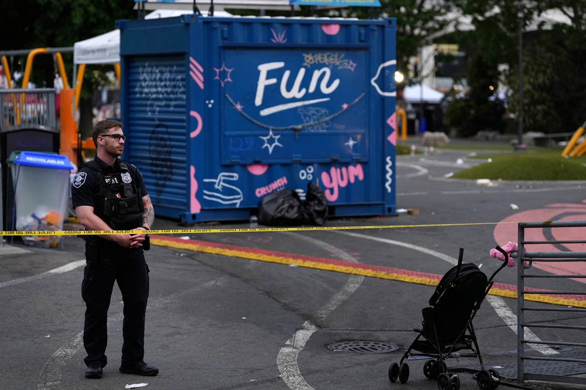 Cảnh sát phong tỏa khu vực xảy ra vụ nổ súng tại Seattle, Mỹ. Nguồn: AP