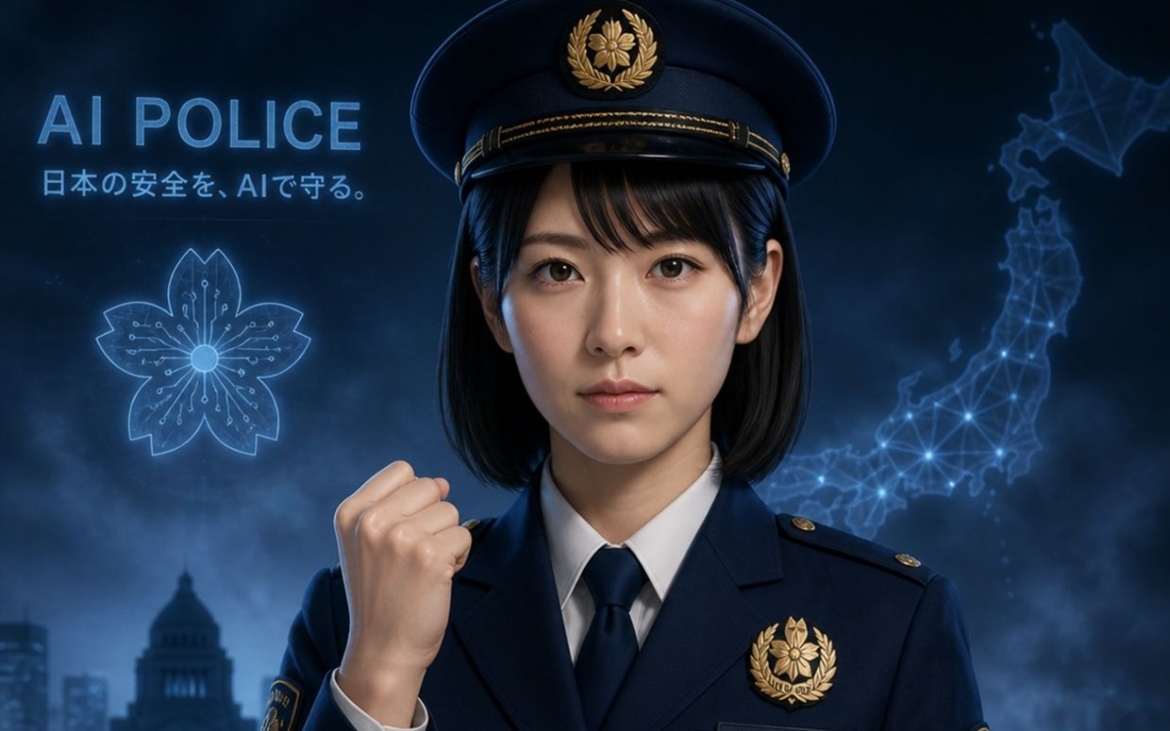 Nữ cảnh sát ảo Aiko của Sở Cảnh sát Osaka. Ảnh: Bernama.