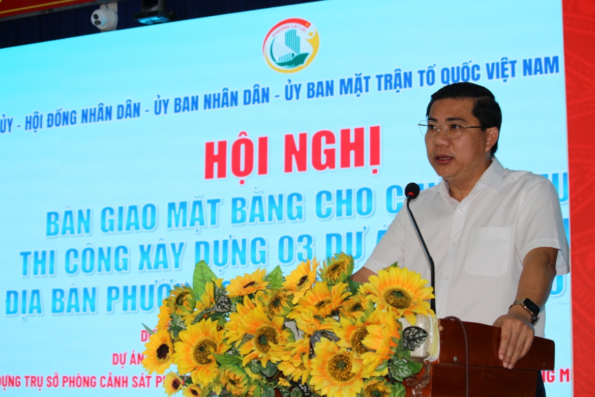 Ông Võ Tấn Quan, Chủ tịch UBND phường Cát Lái (ảnh: UBND phường Cát Lái)