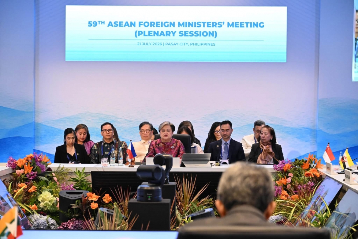 Phiên họp toàn thể Hội nghị Bộ trưởng Ngoại giao ASEAN (AMM) lần thứ 59 (Nguồn: Ban thư ký ASEAN)