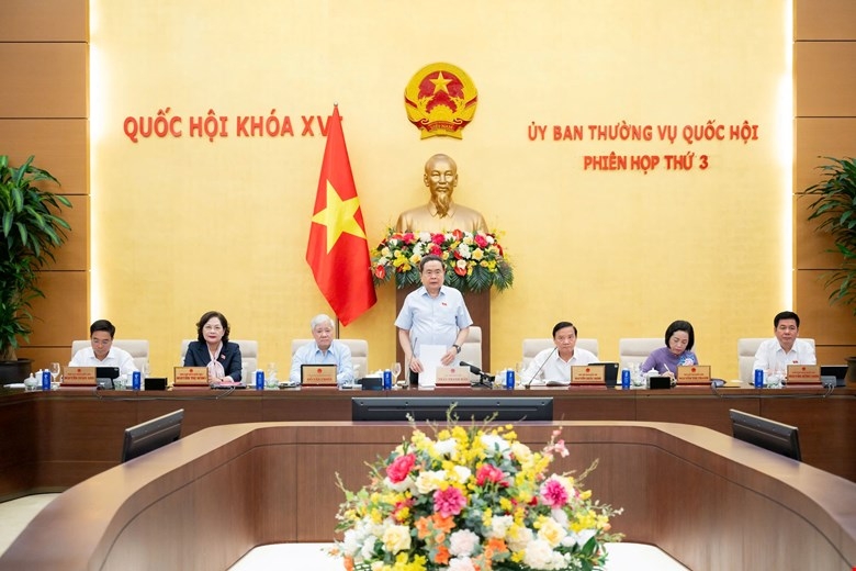 Phiên họp thứ 3 của Ủy ban Thường vụ Quốc hội. Ảnh: Quốc hội