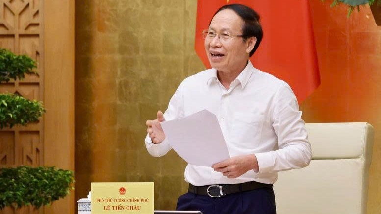 Phó Thủ tướng Lê Tiến Châu chủ trì họp về các đề án, dự án của Đại học Quốc gia Hà Nội (Ảnh Thu Sa)