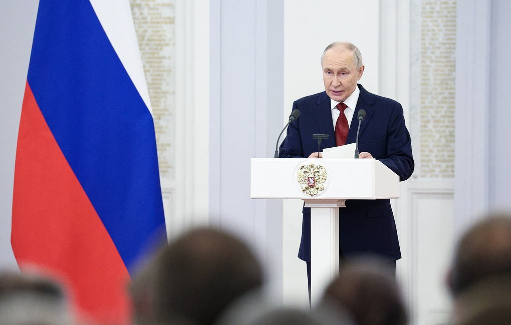 Tổng thống Nga Vladimir Putin phát biểu ngày 27/7 (Ảnh: TASS)