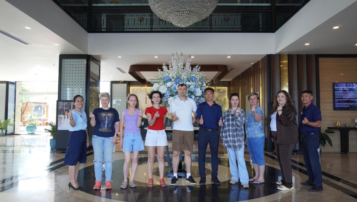 Khách quốc tế trải nghiệm tại khu vực Tuy Hòa, tỉnh Đắk Lắk. Nguồn: TUI BLUE Tuy Hòa