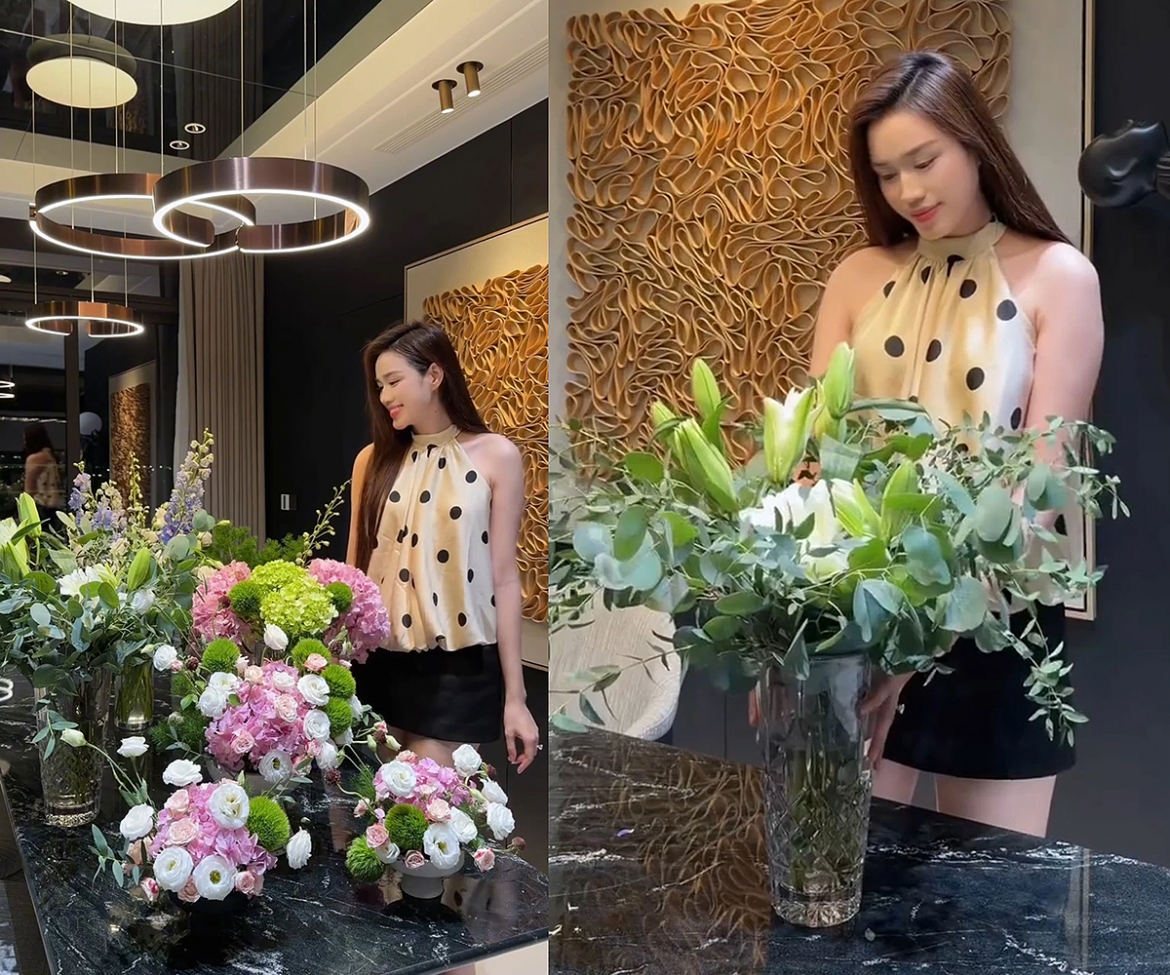“26 tuổi bắt đầu bằng những điều thật giản dị. Năm nay không cần bộ ảnh sinh nhật nào cả, chỉ có những khoảnh khắc chậm lại và tự thưởng cho bản thân một buổi chiều thật nhẹ nhàng”, Đỗ Thị Hà viết nhân dịp sinh nhật tuổi 26.