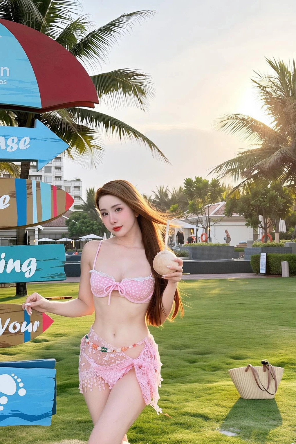 Quỳnh Nga nhiều năm duy trì vóc dáng đồng hồ cát với thân hình săn chắc, thon gọn. Mỗi khi đi biển, cô khoe body bằng những bộ bikini gợi cảm.