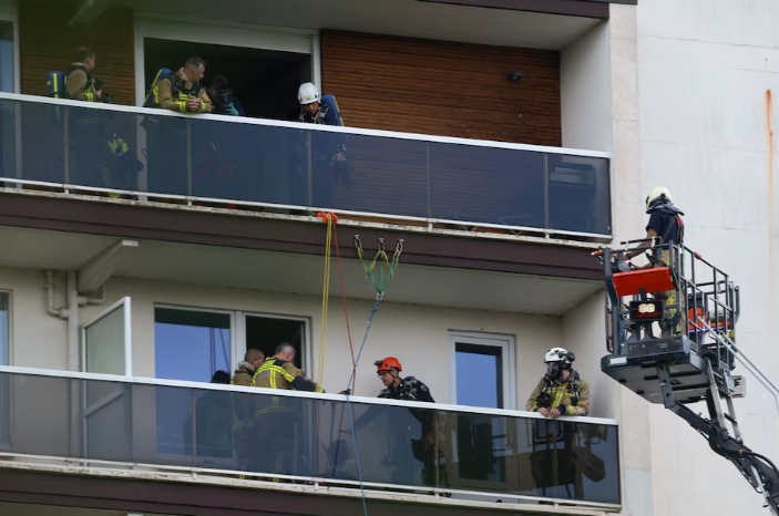 Hiện trường vụ cháy. (Ảnh: Reuters)
