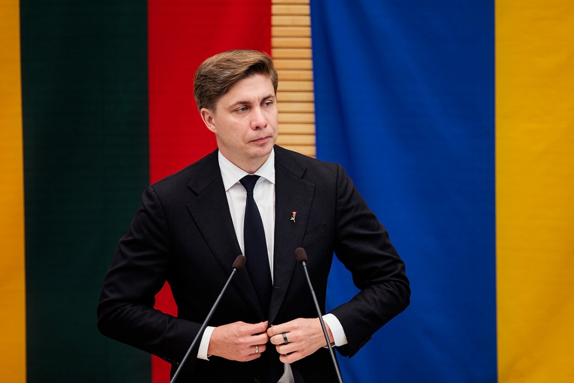 Ông Litva Mindaugas Sinkevičius. Ảnh: lrt.lt