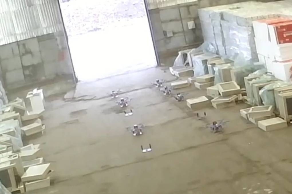 Nhà kho chứa UAV chuẩn bị cho âm mưu tấn công vào một cơ sở chiến lược tại tỉnh Moscow (Ảnh: FSB/TASS)