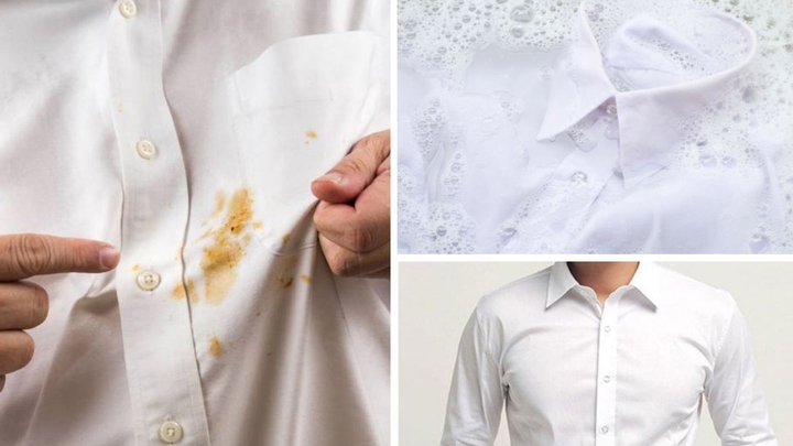 Các loại áo sơ mi trắng, áo thun trắng là những trang phục dễ bị ố vàng nhất. (Ảnh minh họa)