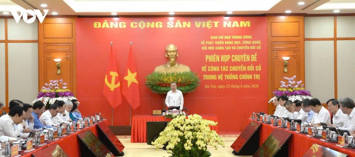 Tổng Bí thư, Chủ tịch nước chủ trì phiên họp chuyển đổi số ở hệ thống chính trị