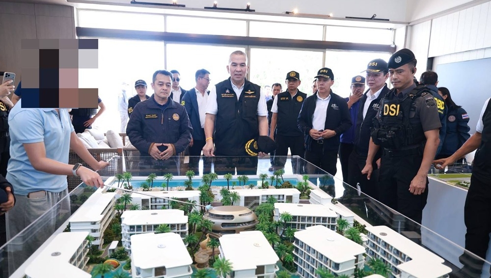Cơ quan chức năng Thái Lan kiểm tra doanh nghiệp tại đảo Koh Samui. Nguồn: Cục điều tra đặc biệt (DSI)