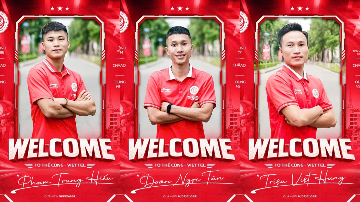 Thể Công Viettel bổ sung 3 tân binh chất lượng trước thềm mùa giải 2026/27. (Ảnh: CLB Thể Công Viettel)