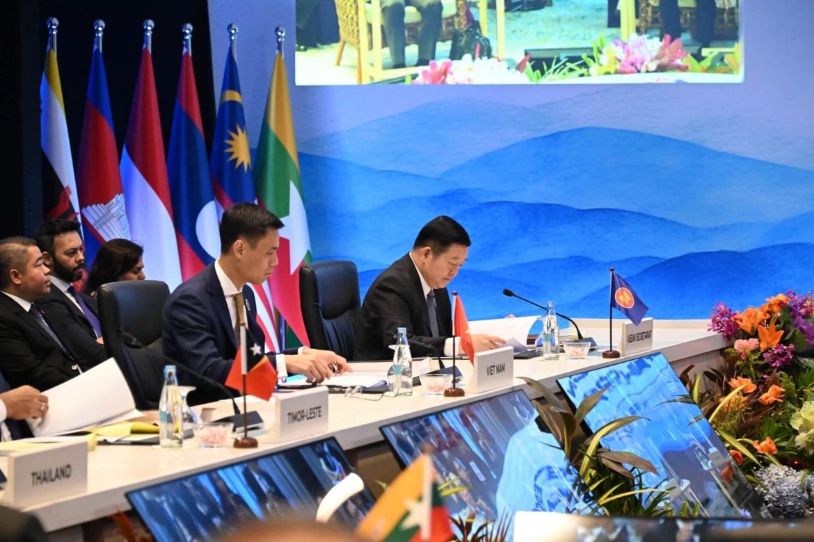 Thứ trưởng Ngoại giao Đặng Hoàng Giang, Trưởng SOM ASEAN Việt Nam tham dự Phiên họp toàn thể AMM lần thứ 59 (Ảnh: Ban thư ký ASEAN)