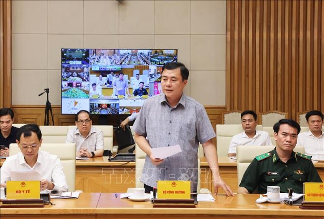 Thứ trưởng Bộ Công Thương Nguyễn Sinh Nhật Tân phát biểu. Ảnh: Lâm Khánh/TTXVN