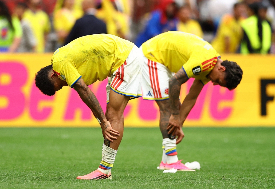 Colombia ngậm ngùi dừng bước. (Ảnh: Reuters)