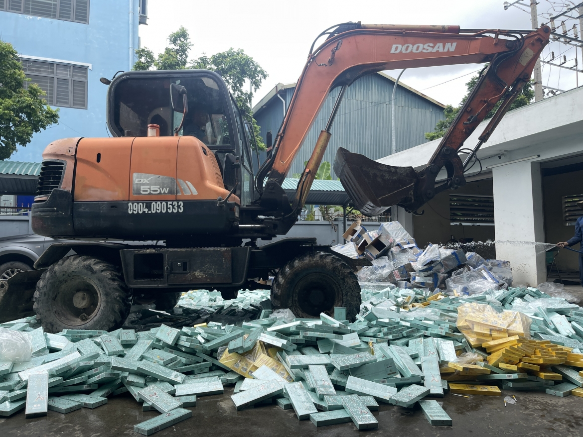 Việc tiêu hủy vật chứng nhằm thi hành dứt điểm phần dân sự của vụ án, đồng thời góp phần tăng cường công tác phòng, chống tội phạm buôn lậu và tội phạm kinh tế trên địa bàn