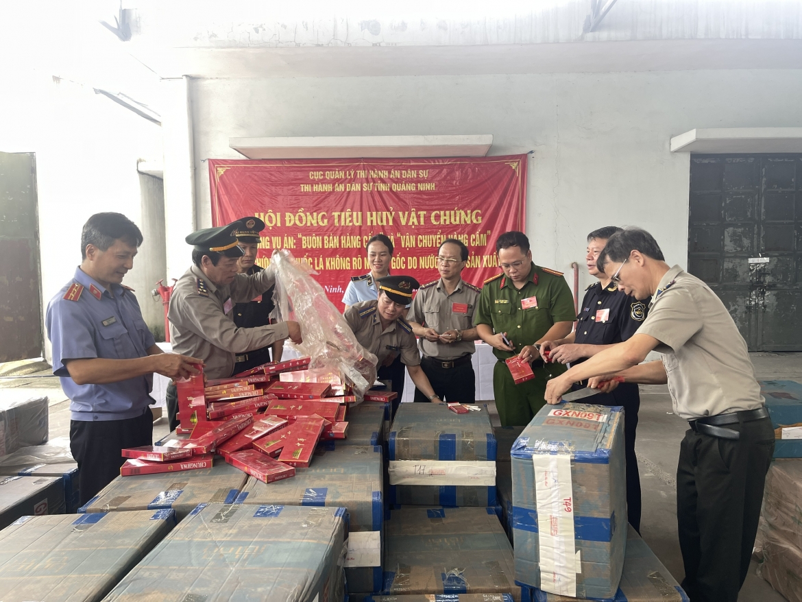 Việc tiêu hủy được thực hiện theo Bản án phúc thẩm của Tòa án nhân dân tối cao tại Hà Nội