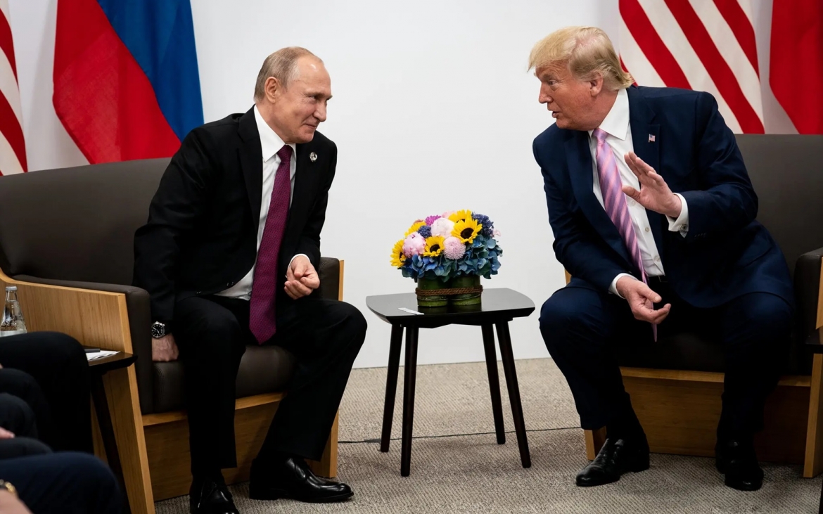 Tổng thống Nga Putin và người đồng cấp Mỹ Trump trong một lần gặp gỡ trước đây. Ảnh: Nytimes.