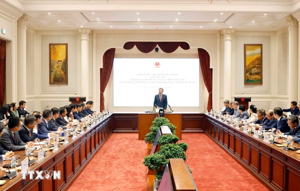 Toàn cảnh buổi làm việc. Ảnh: TTXVN