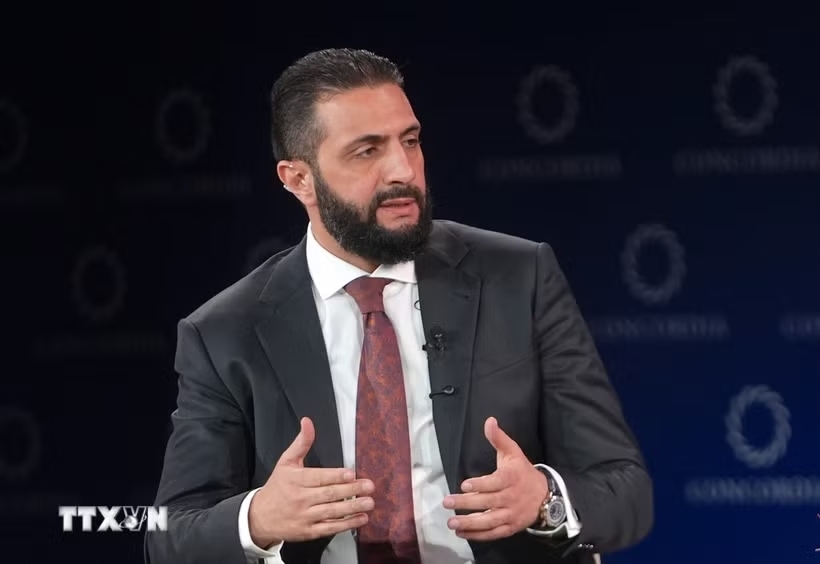 Tổng thống Syria Ahmed al-Sharaa. (Ảnh: AA/TTXVN)