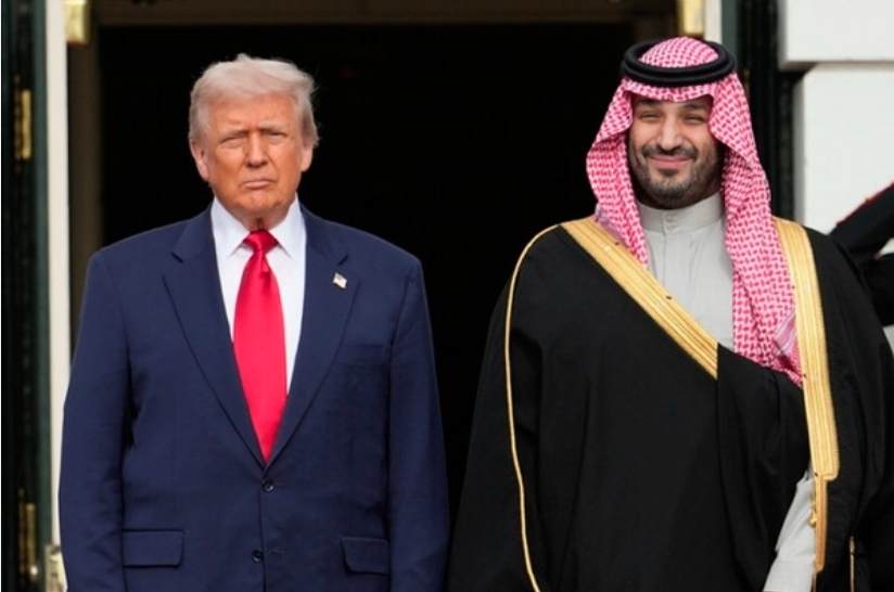 Tổng thống Mỹ Donald Trump và Thái tử Saudi Arabia Mohammed bin Salman. Ảnh: AP