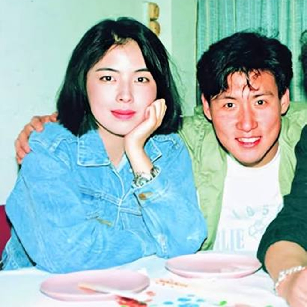 Trương Học Hữu và vợ La Mỹ Vy thời trẻ.