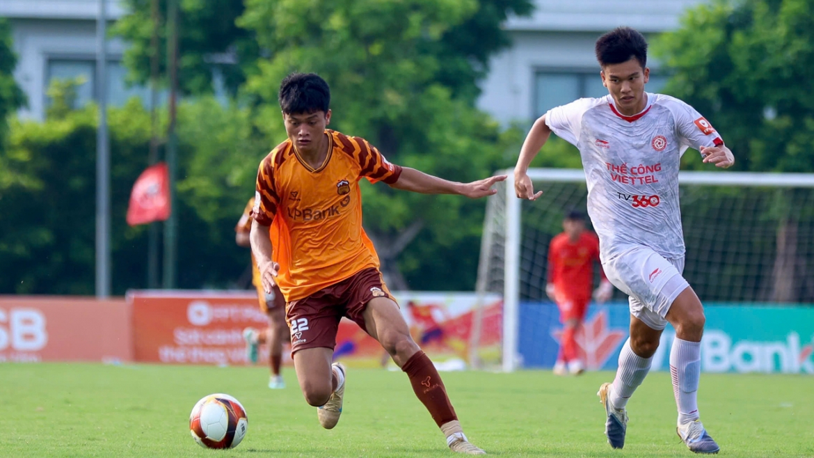 U21 Thể Công Viettel vượt qua U21 HAGL (Ảnh: VFF)