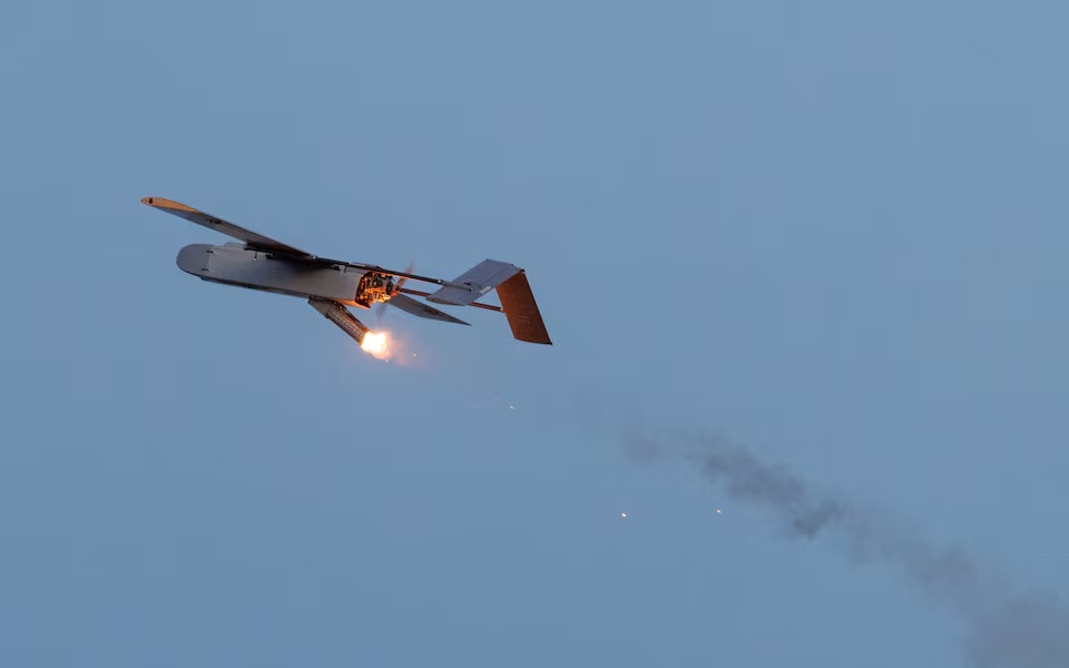 UAV tập kích tầm xa FP-1 của Ukraine. Ảnh: Reuters.