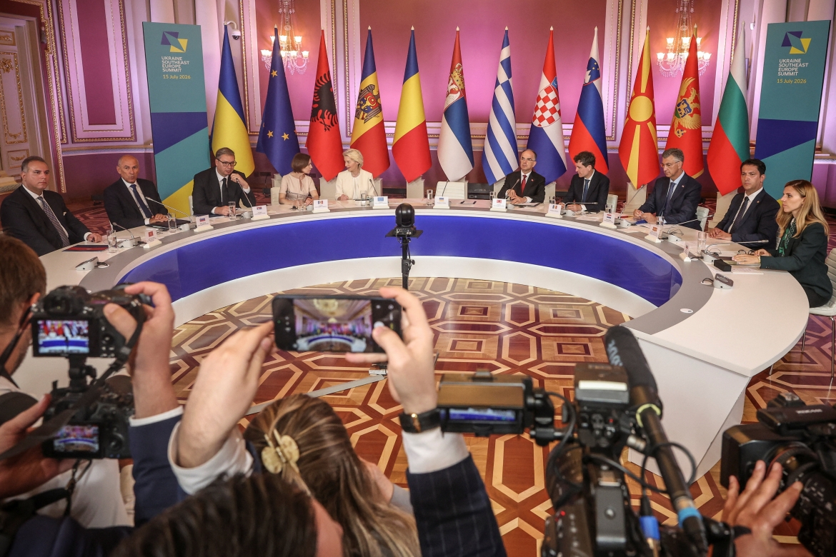 Các nhà lãnh đạo châu Âu thăm Kiev trong khuôn khổ tham dự Hội nghị Thượng đỉnh Ukraine - Đông Nam Âu. Ảnh: Reuters