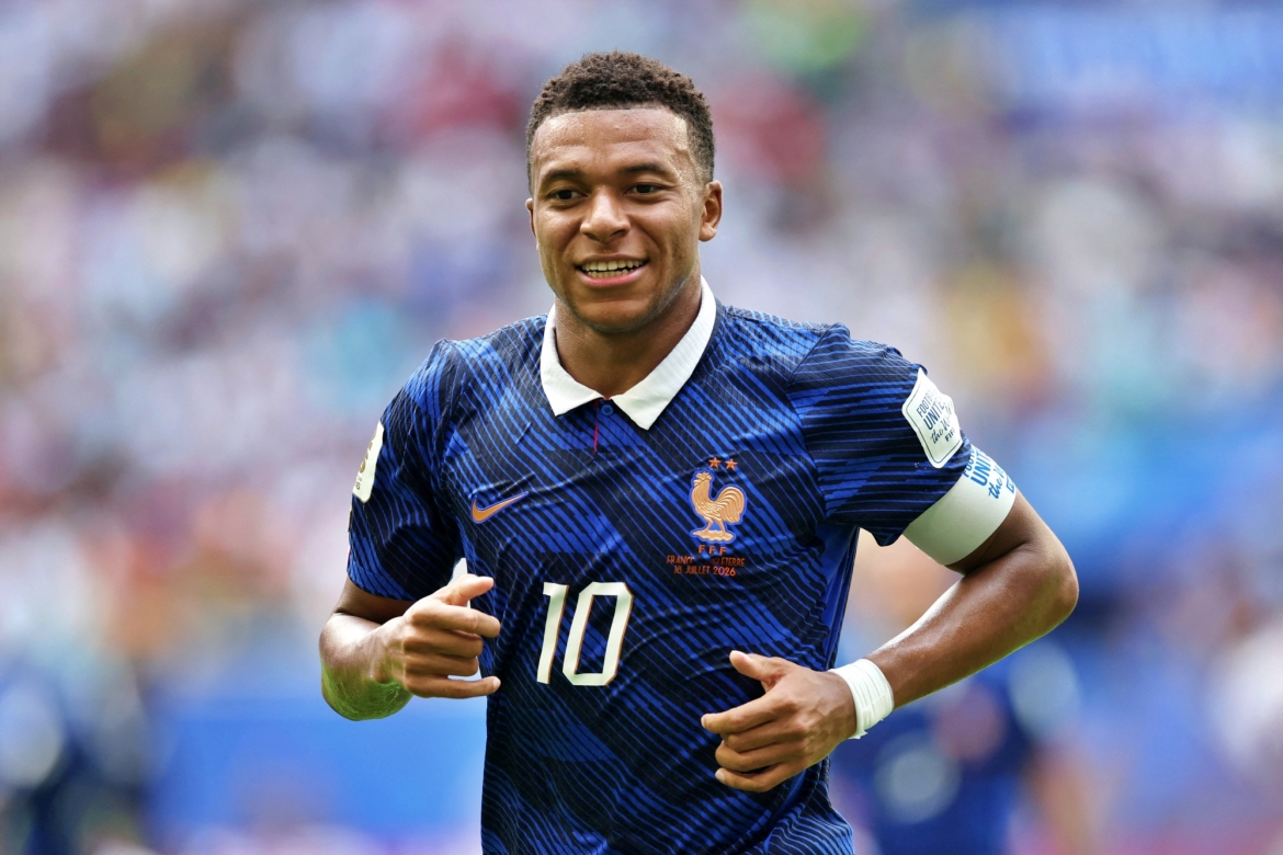Kylian Mbappe tạm dẫn đầu cuộc đua giành danh hiệu Chiếc giày Vàng World Cup 2026 với 10 bàn thắng cùng 4 kiến tạo. (Ảnh: Reuters)