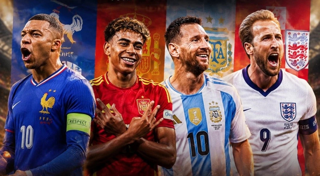 Pháp, Tây Ban Nha, Argentina và Anh là 4 đội góp mặt tại bán kết World Cup 2026. (Ảnh: Reuters)