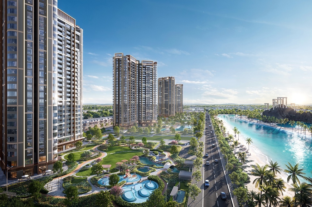 Khu Đông Hà Nội bước vào giai đoạn định hình về vai trò đô thị lẫn chuẩn mực sống, tăng sức hút nhờ hạ tầng và quy hoạch chiến lược. Ảnh: Phối cảnh dự án Masteri Grand Coast