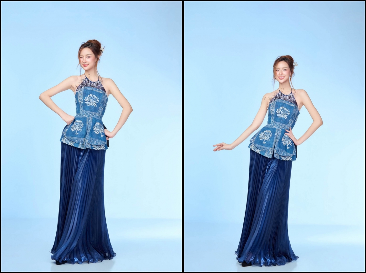 Trên trang cá nhân, Lê Nguyễn Bảo Ngọc chia sẻ hình ảnh duyên dáng trong thiết kế áo dài thổ cẩm độc đáo. Hiện Bảo Ngọc đang cùng các thí sinh Hoa hậu Thế giới 2026 (Miss World) có mặt tại tỉnh Khánh Hòa chuẩn bị cho những phần thi tiếp theo