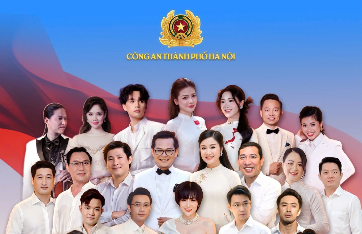 Công an TP Hà Nội phối hợp với Nhà hát kịch Hà Nội và Nhà hát ca múa nhạc Quốc gia Việt Nam tổ chức Chương trình nghệ thuật chính luận “81 mùa bình yên”.