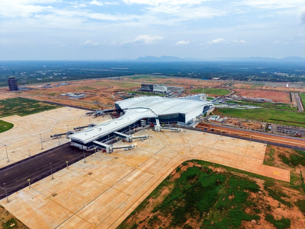 Sân bay Alluri Sitarama Raju. (Ảnh: ANI)