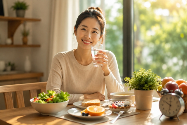 Nên ăn sáng vào thời điểm nào? (Ảnh minh họa AI)