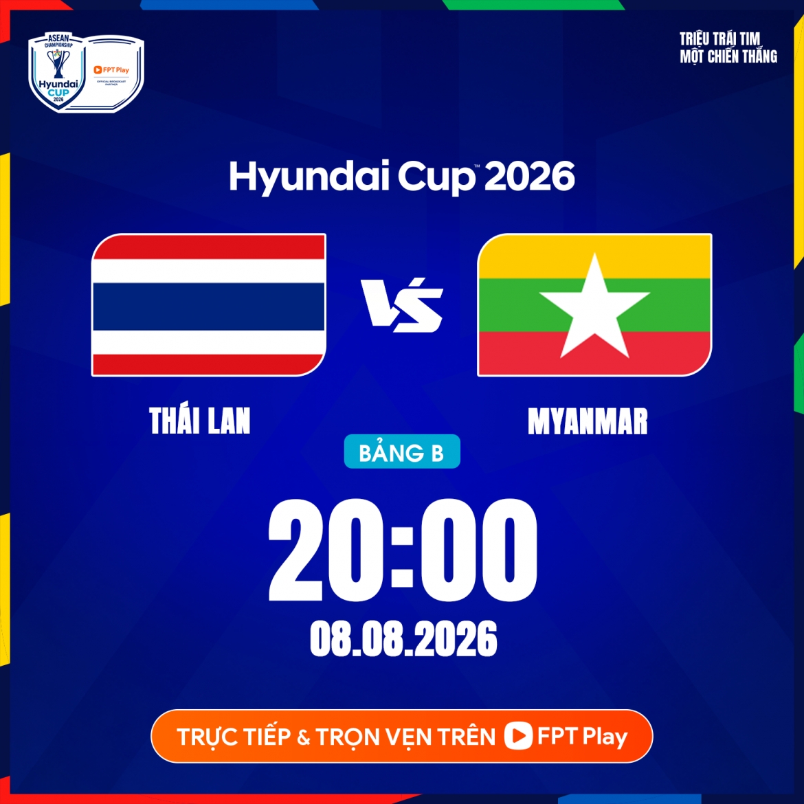 Thái Lan gặp Myanmar ở lượt trận cuối.