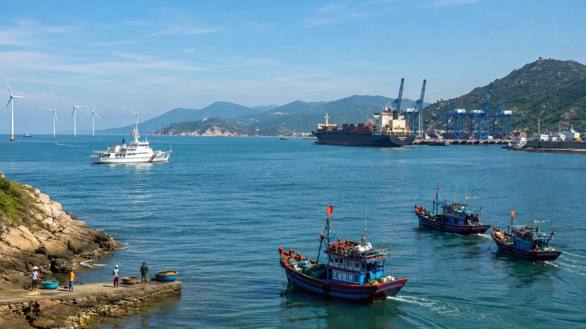 Việc ban hành Nghị quyết 20 để xây dựng và phát triển Việt Nam trở thành một quốc gia biển mạnh -
Ảnh: ChatGPT