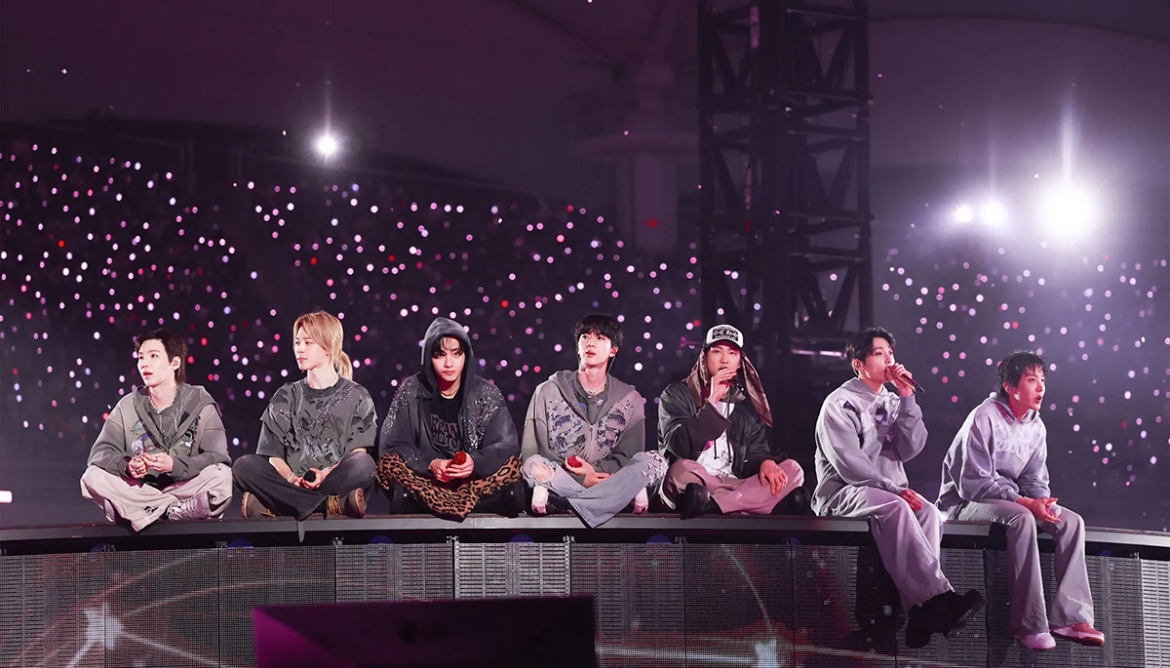 Nhóm BTS biểu diễn trong khuôn khổ BTS World Tour Arirang. (Ảnh: Big Hit Music)