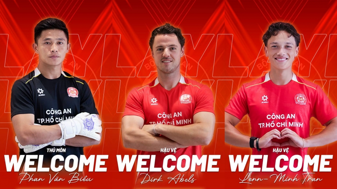 CLB CA TP.HCM ra mắt 3 tân binh trước thềm mùa giải V-League 2026/27. (Ảnh: CLB CA TP.HCM)